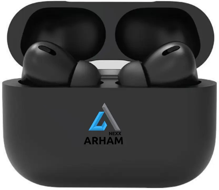 NEXX ARHAM TWS BLUETOOTH HEADSET WIRELESS TWINS WITH GOOD BACKUP AND GOOD SOUND QUALITY Bluetooth (Black, In the Ear)