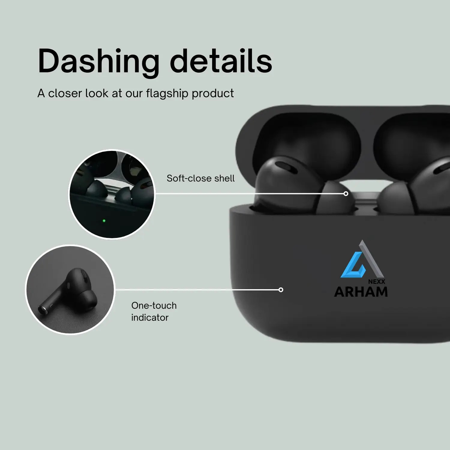 NEXX ARHAM TWS BLUETOOTH HEADSET WIRELESS TWINS WITH GOOD BACKUP AND GOOD SOUND QUALITY Bluetooth (Black, In the Ear) - Image 4